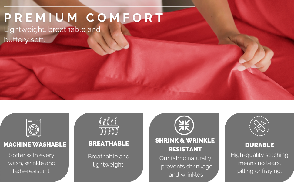 Queen Size Sheet Set 4 Piece Set Hotel Luxury Bed Sheets Extra