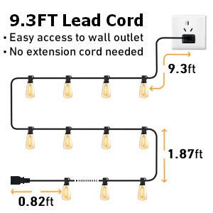 outdoor string lights waterproof