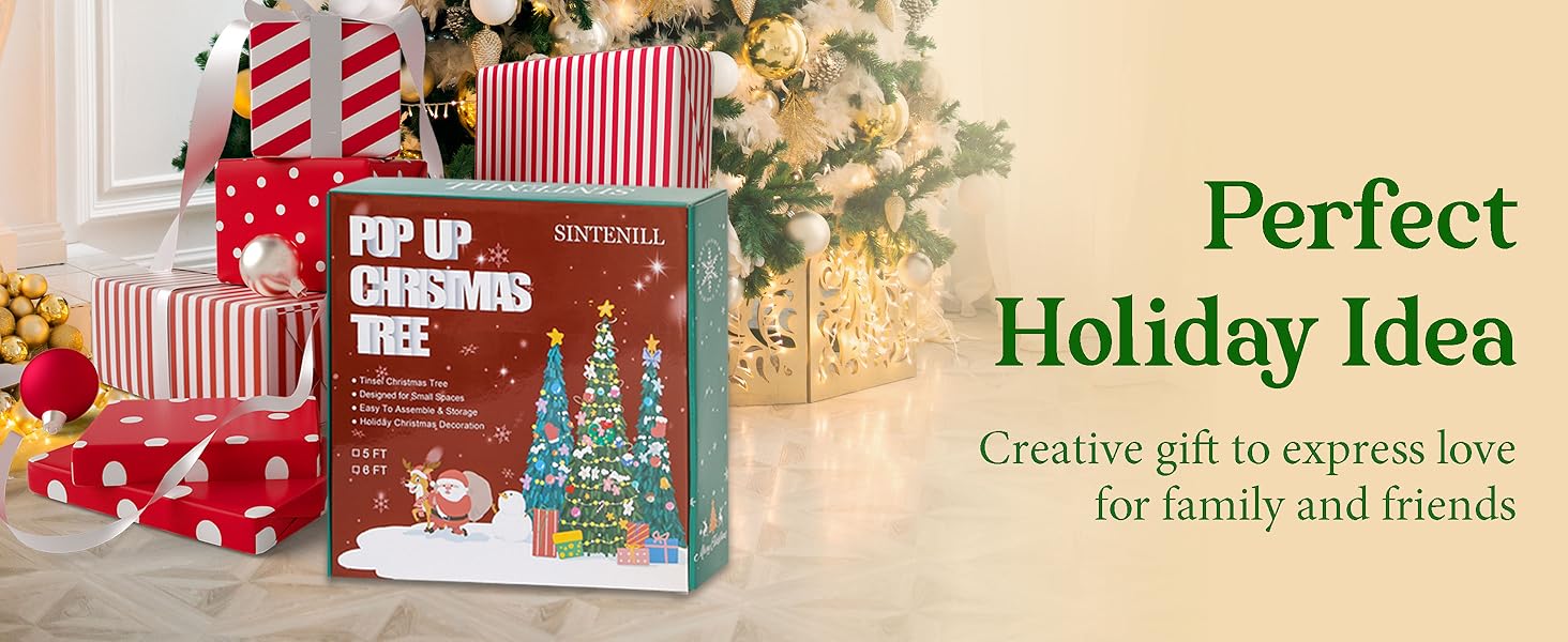 6 FT Pop Up Christmas Tree