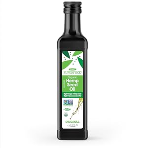 Planet superfood hemp seed oil original flavor display