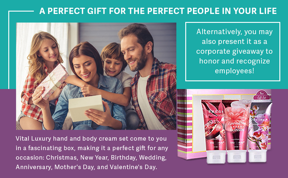 pack relaxing christmas luxurious ladies hydrating skin japanese cherry blossom hand lotion vital