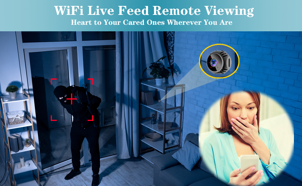 OntumLeafis Mini Spy Camera Wireless Hidden WiFi Nanny Cam Home