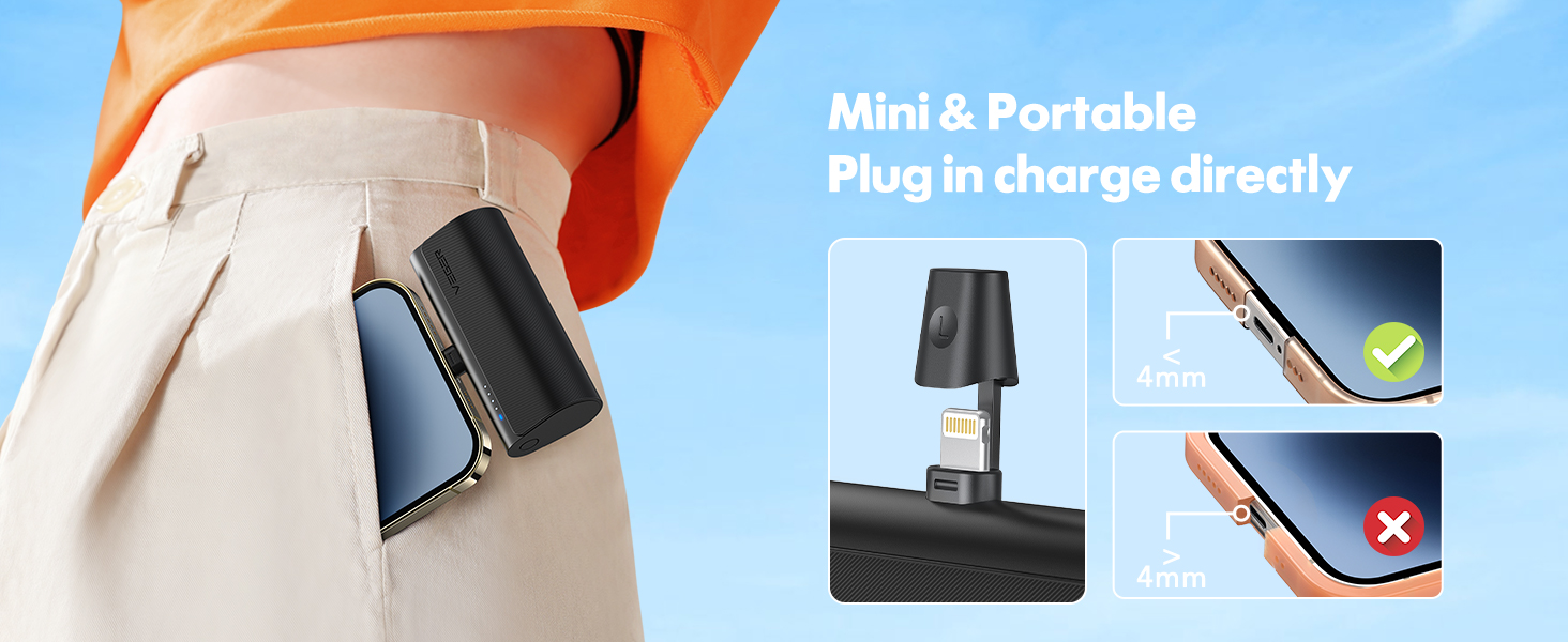 Pocket Portable iPhone chargers