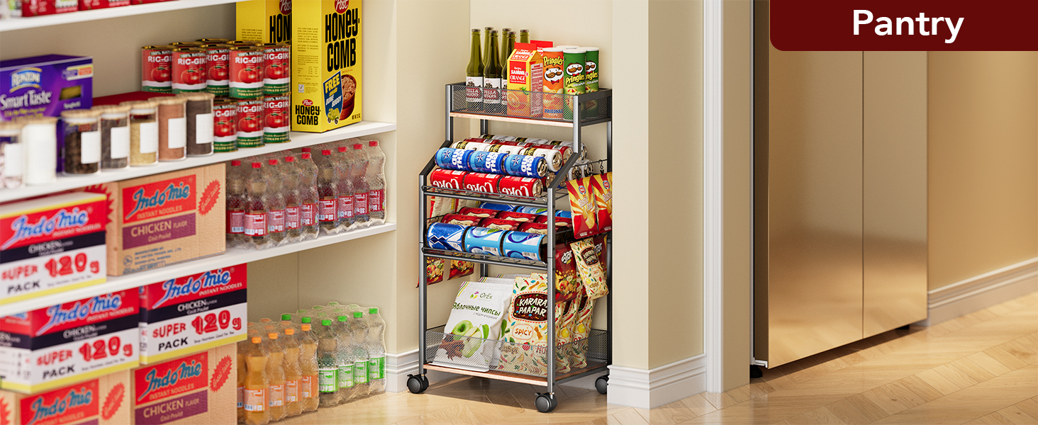 Can Rack Organizer for Pantry, Snack Organizer Shelf