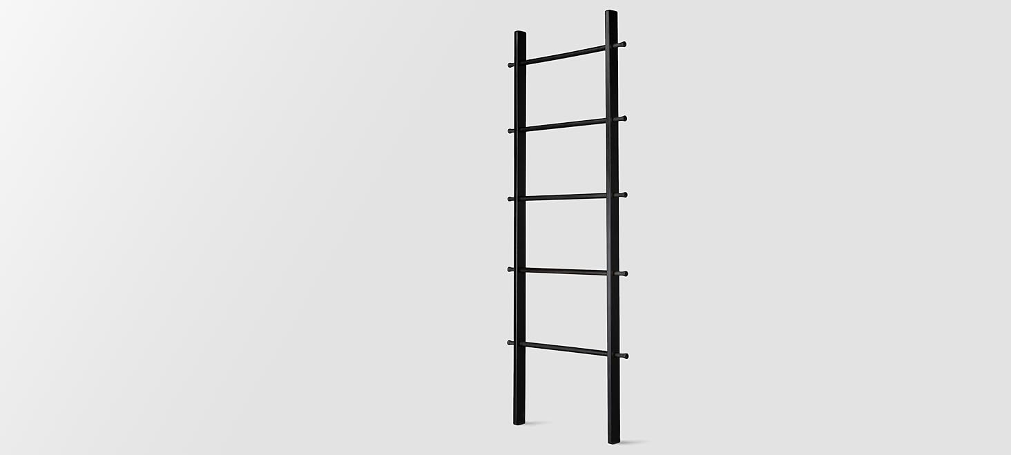 5 Ft Wooden Blanket Ladder Quilt Ladder for Bedroom