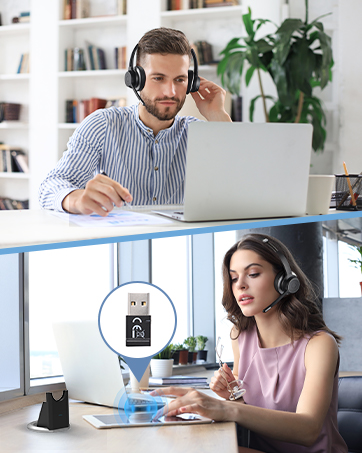 wireless headset with microphone