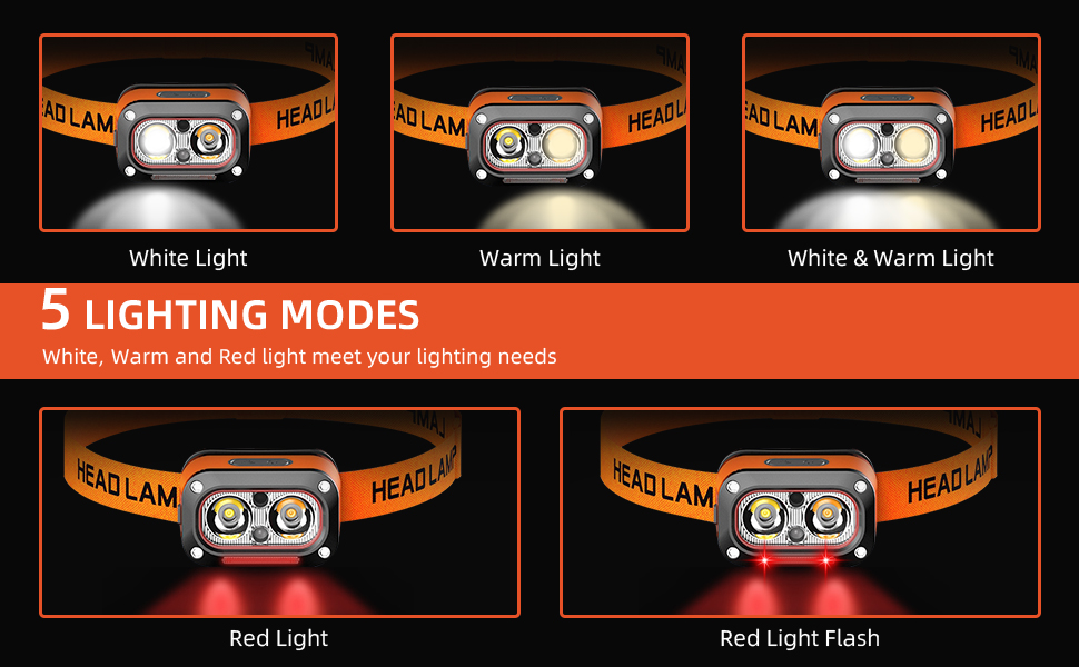 Headlamp head lamp head flashlight hardhat light headlight