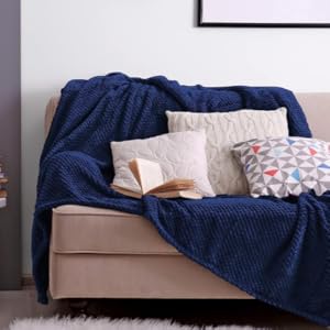 WAFFLE FLANNEL FLEECE MINK THROW