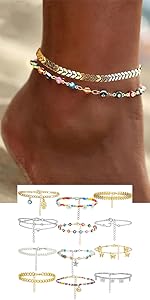 colorful anklet