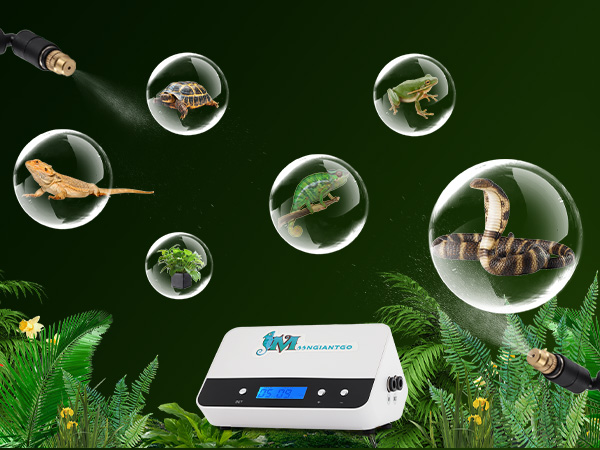 Amazon.co.jp: Moongiantgo 爬虫類加湿器 タイマー付き ミス