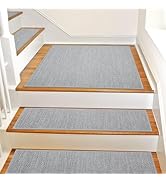 SMILOOL Non Slip Stair Landing Rug for Wooden Steps Indoor, Stair Landing Mat Square 31