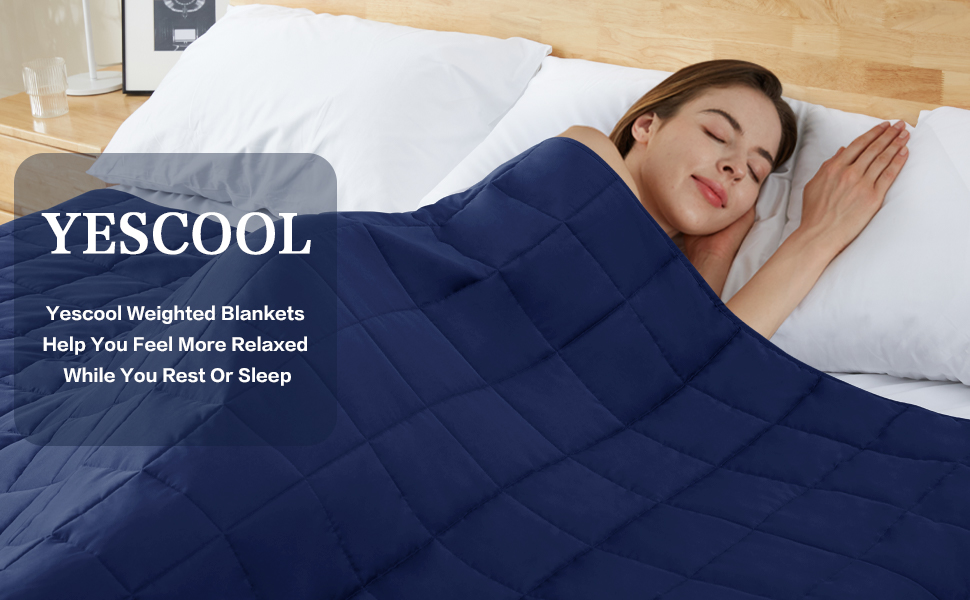 Yescool Weighted Blanket for Adults (25 lbs, 88” x 104