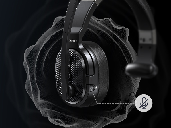 wireless headset with microphone for pc