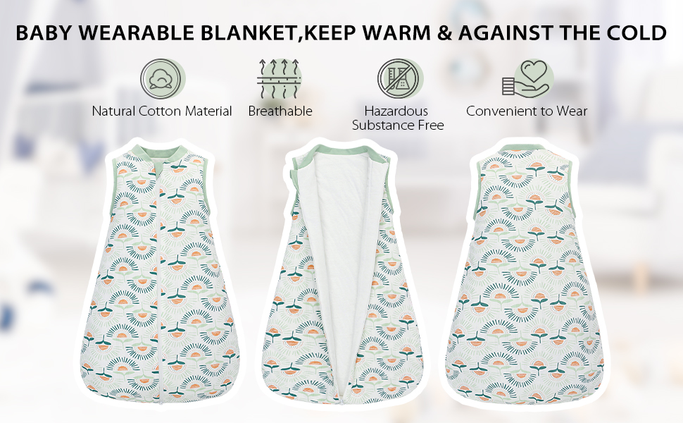 Baby Sleep Sack, TOG 2.5 Winter Wearable Blanket, Baby