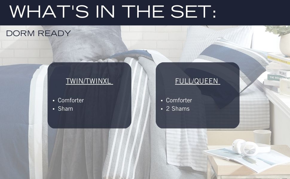 Nautica Twin XL Comforter Set, Reversible Bedding with Matching Sham(s