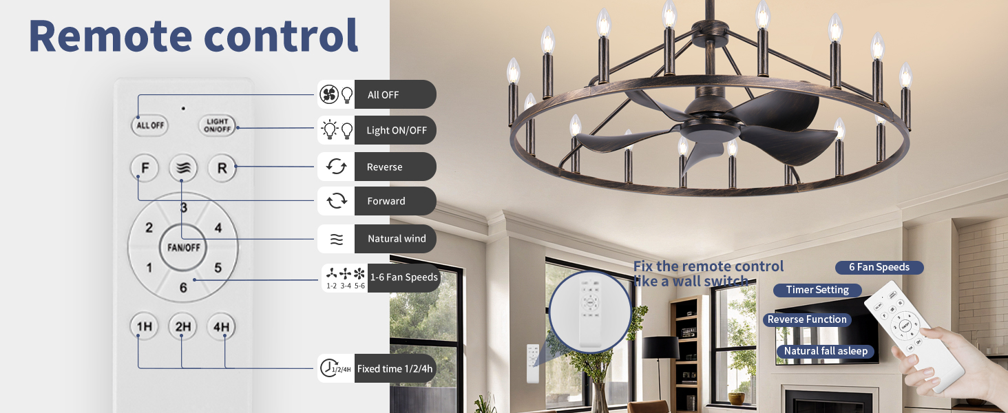 farmhouse fan with Light