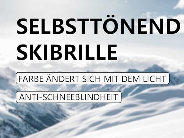 LECAGE Aufklappbare Skibrille Herren Damen Rahmenlose Verspiegelt Ski Brille Mit Magnetischen Anti-Nebel Snowboard Brille UV Schutz Schneebrille