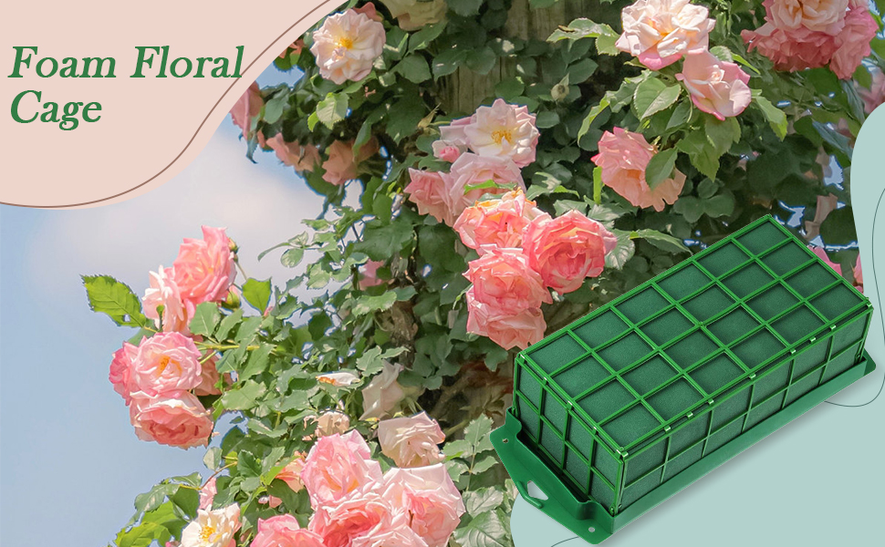 Floral Foam Cage Flower Holder,Foam Floral Cage,Foam in Cage,Caged