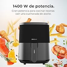 Friteuse diététique / 4 litres / 9 menus / 1400 W de puissance