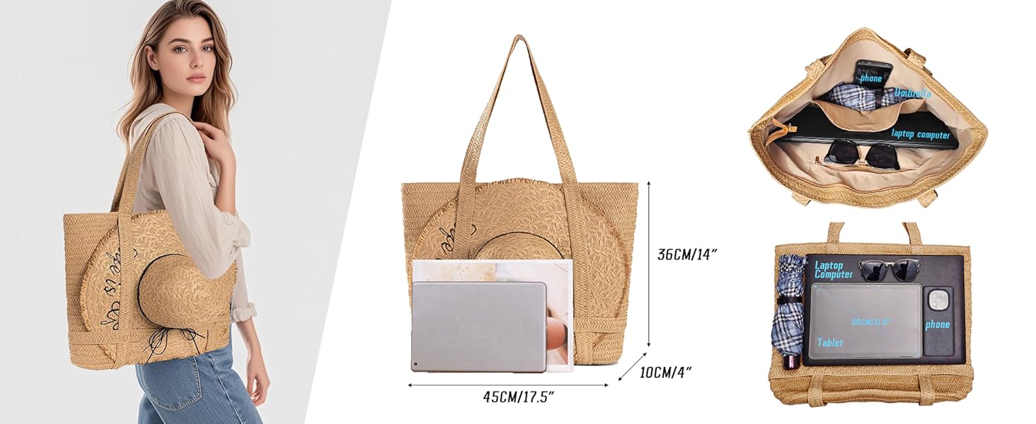 simple modern beach bag
