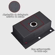 Almohadillas insonorizadas y revestimientos antiaglomerantes.