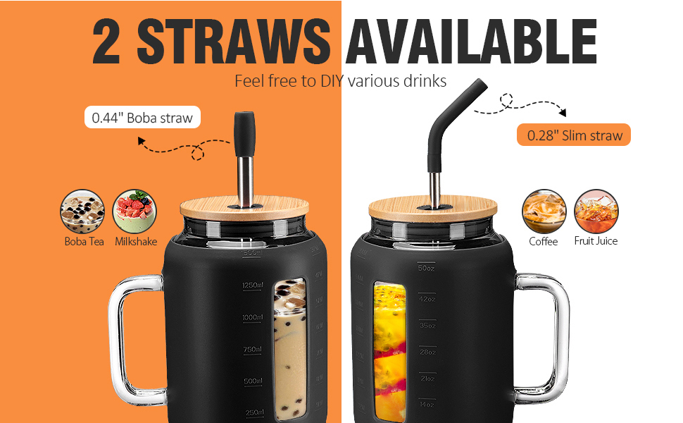 Kodrine Tumbler with Lid and Straw, 50 oz Mug Tumbler with