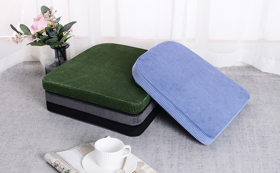 baibu 14x14 Inches Metal Chair Cushions with Ties Set of 2