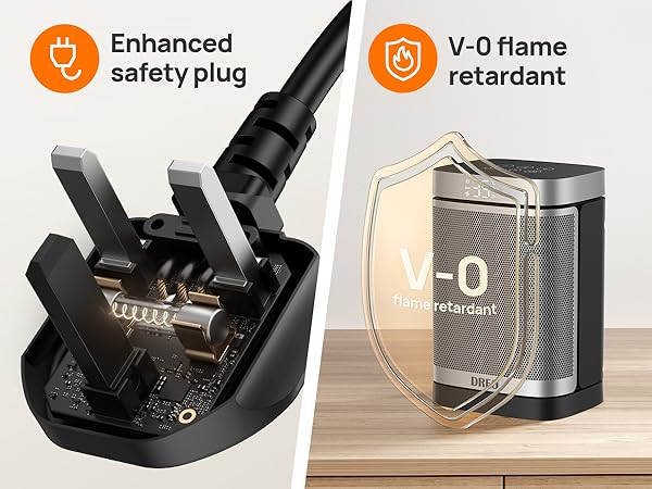 dreo atom one enhanced safety plug