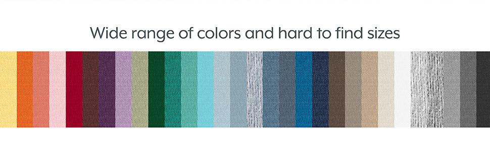 Wide Rage of Colors