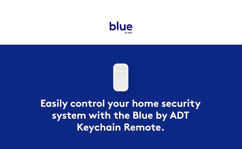 Blue by ADT Keychain Remote Two Builtin Panic Buttons