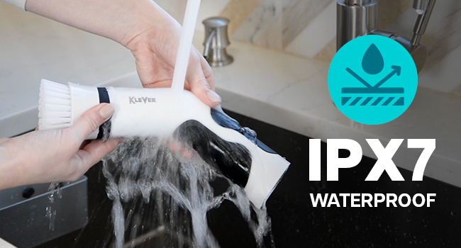 fully submerged electric scrubber for cleaning