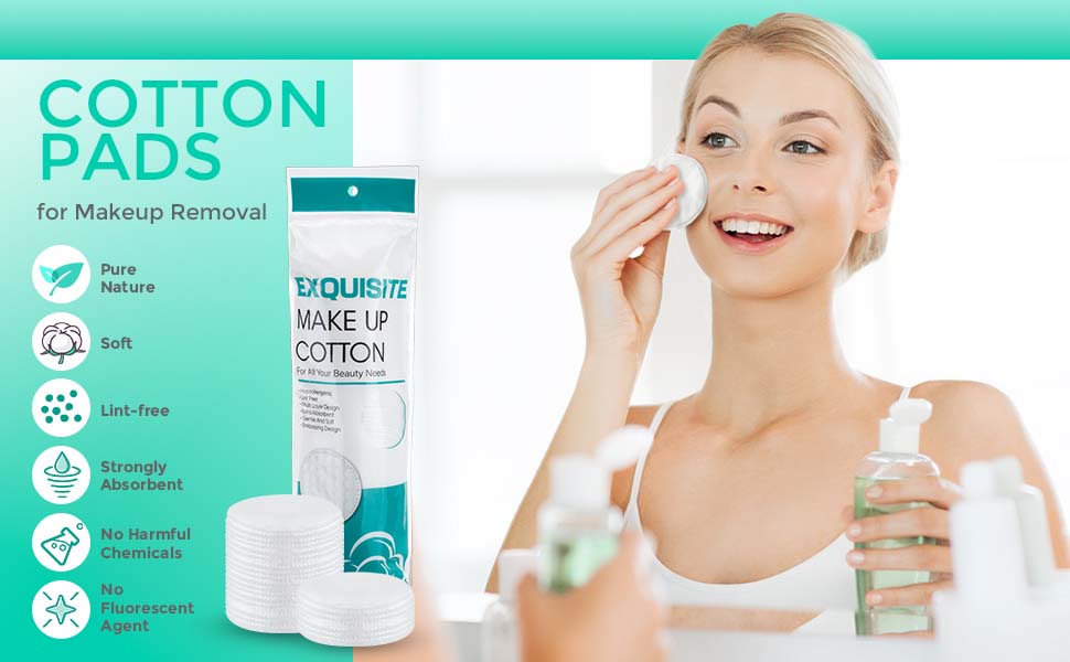 Maxcheck 2500 Pcs Cotton Rounds Bulk Exfoliating Rounds