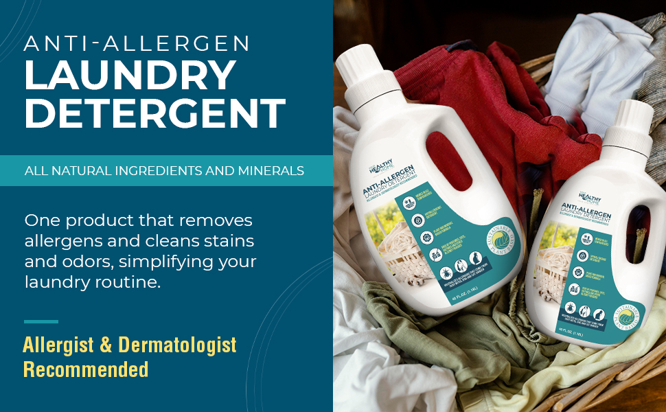 Allergen neutralizing Laundry detergent for pet dander