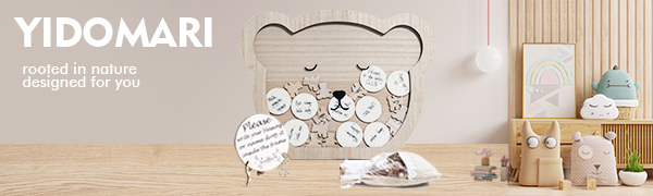 YIDOMARI Baby Shower Guest Book