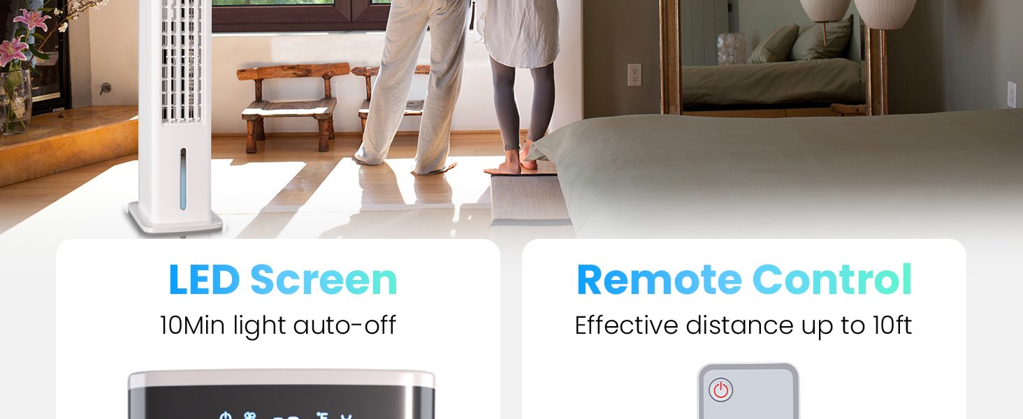 30In Evaporative Air Cooler for Room, Mountman Portable