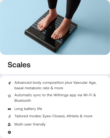 withings, smart scales, smartwatches