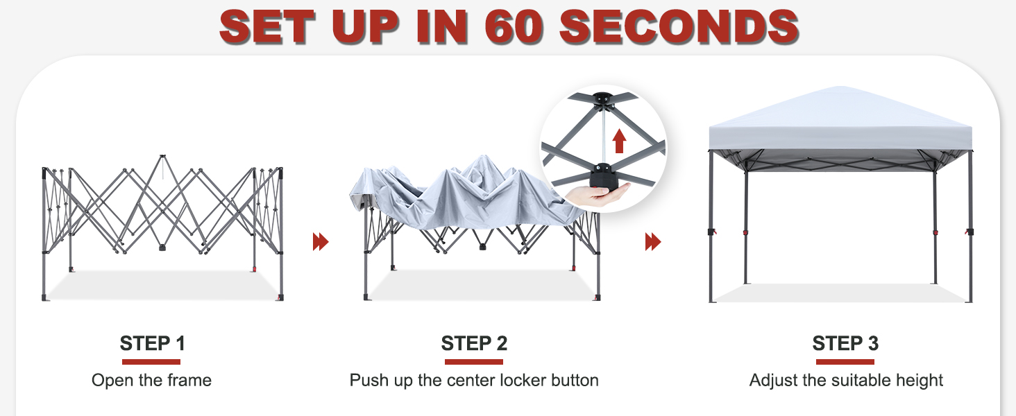 thumbnail image 2 of ABCCANOPY 10x10 Pop Up Canopy Tent - Heavy Duty With Sandbags & Stakes (White) 2 of 14