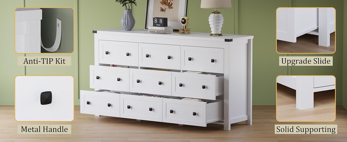 antique white dresser