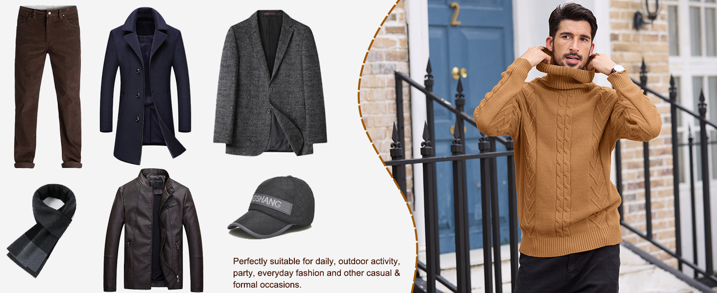 Men Turtleneck Sweater