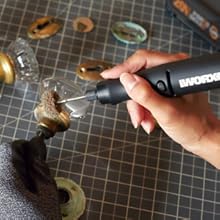 WORX MakerX 20V Rotary Engraving Tool Kit - Cordless, with Brushless Motor, Home Improvement Power Tool, for Cutting, Engraving, Dremel, and Crafting - Battery not Included 11 maker x