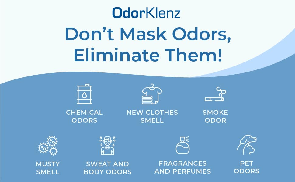 OdorKlenz Liquid Laundry Additive for sweat, smoke and pet odors nontoxic, scent
