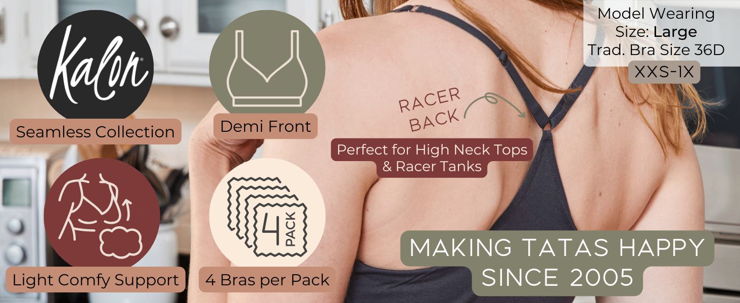 seamless bras demi racer back high neck tank comfy comfort