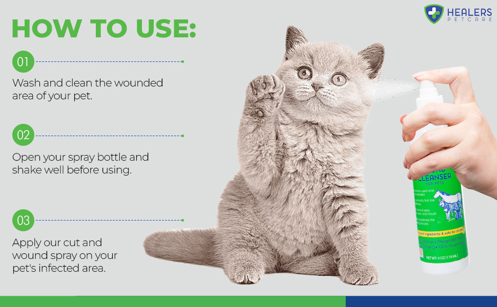 Healers PetCare Wound Cleanser All Animal Wound and Skin