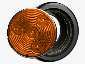 2inch Amber round side marker light clearance lights