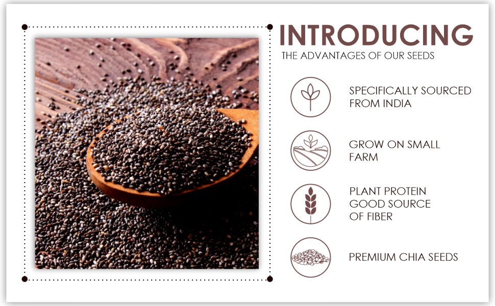 Earth BOTANIC Organic PlantBased Chia Seeds Omegas 3