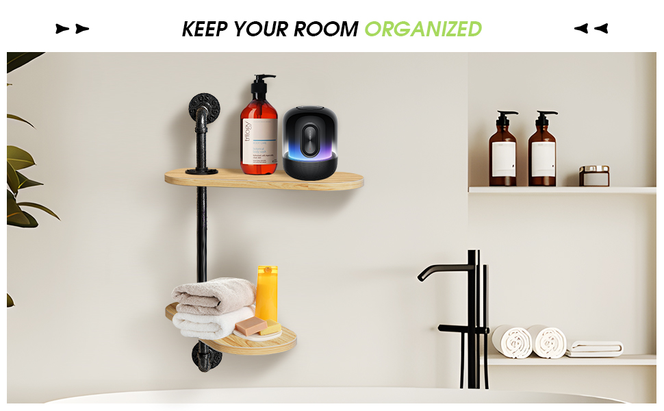 Dumwry Window Rotating Plant Shelf , 3Tier Wooden Metal