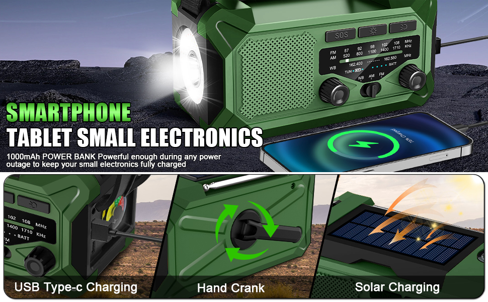 10000mAh Emergency Weather Radio 