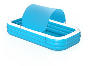 【匿名配送】Swimming Pool Thicken PVC Rectangular Inflatable Swimming Pool for Summer
