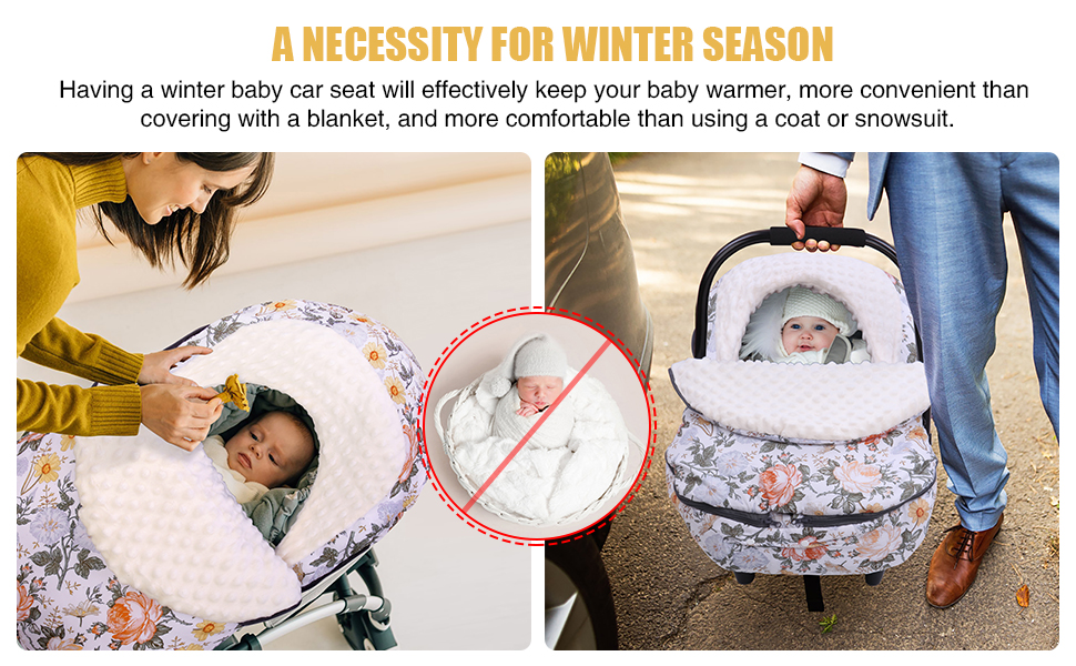 winter baby car seat cover
