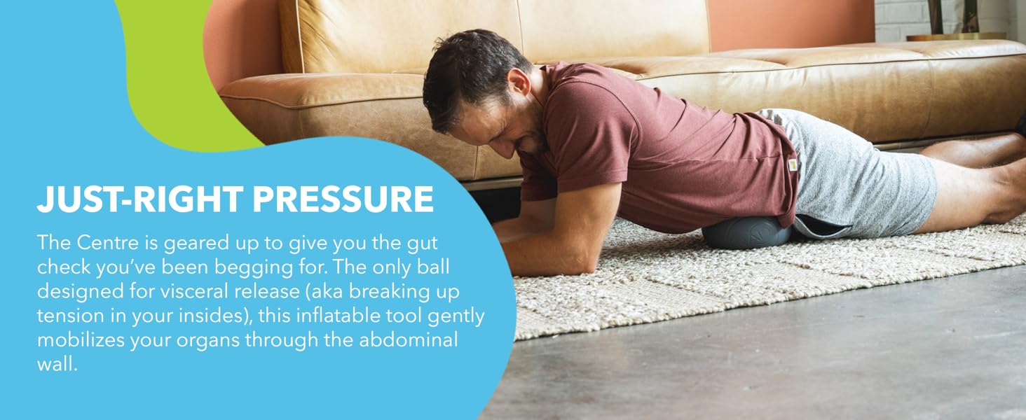 RAD Centre – Soft Yoga Deep Tissue Massage Ball – Myofascial Release Ball for Abdominal, Psoas, Neck & Stomach Massage – Trigger Point & Mobility Therapy
